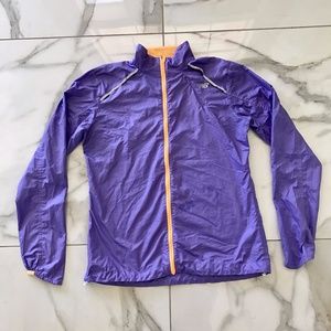 New Balance Purple Jacket with Orange Accents